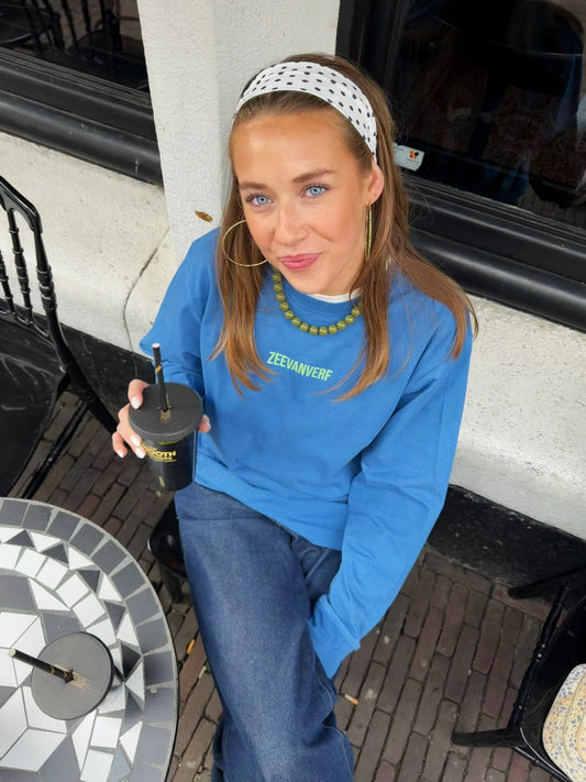 Skate gans longsleeve blauw