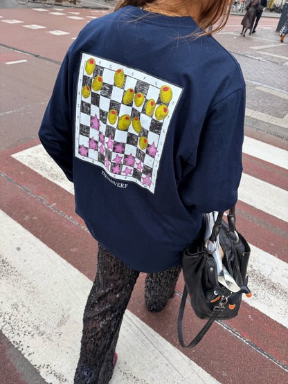 Schaakbord longsleeve
