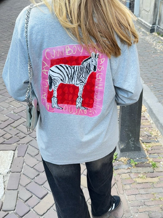 Cowboy Zebra longsleeve