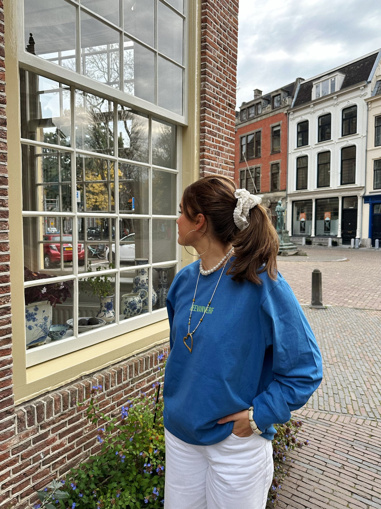 Skate gans longsleeve blauw