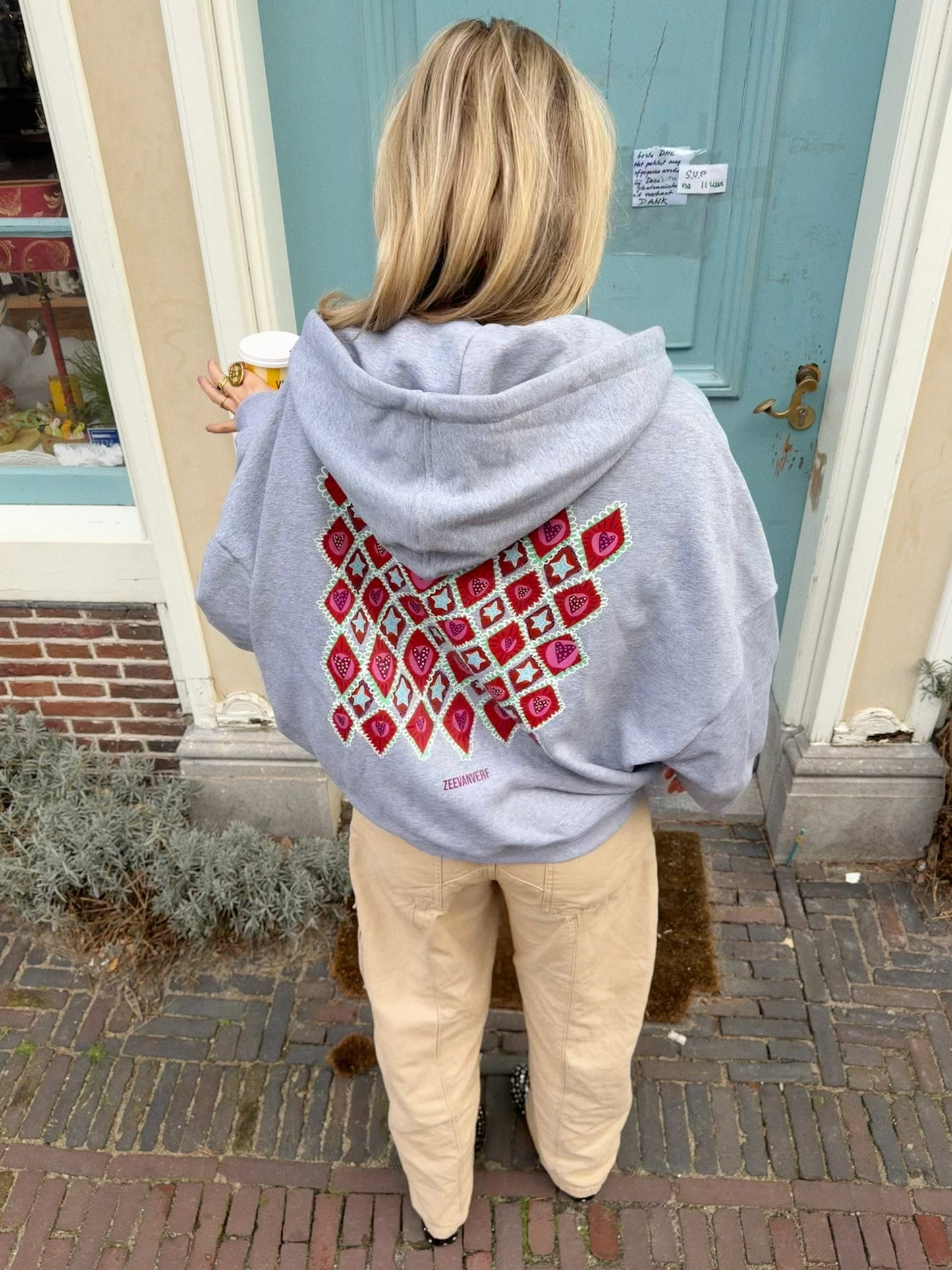 Ruiten vest grijs