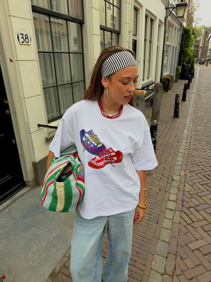 Sneaker t-shirt wit