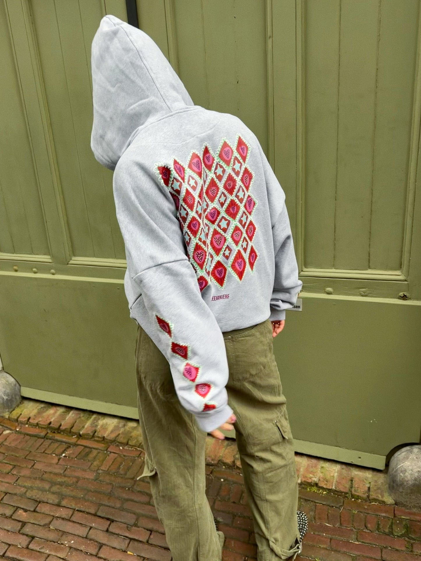 Ruiten vest grijs