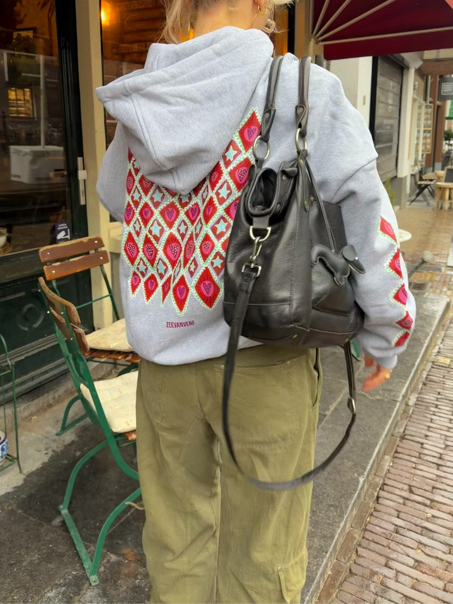 Ruiten vest grijs