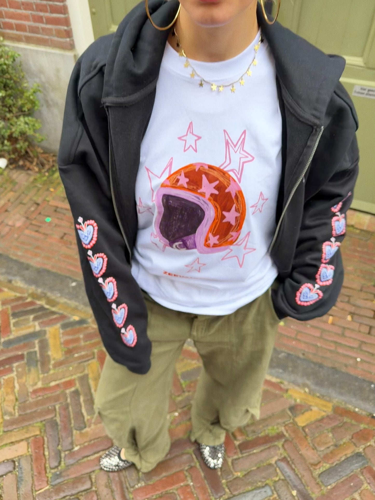 Hartjes vest zwart